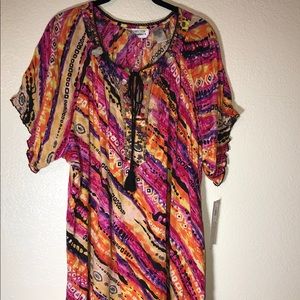 Printed Sequence Tunic NWT Size 1XL